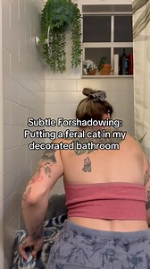 And she did, indeed, F up my bathroom. IT WAS WORTH IT! 🧻🐈‍⬛ #kinkatopia #animals #florida #rescue #kittens #cats #subtleforshadowing #feral #itwasworthit❤️ | Kinkatopia