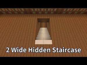 [Tutorial]Super Fast&Compact 2 Wide Seamless Hidden Staircase(MCBE)