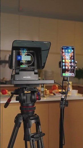 An 11" Teleprompter + 9" Monitor in ONE! No Tablet, No App, Just Plug & Talk!