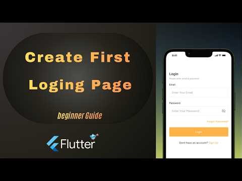 Flutter Login Page UI Design Tutorial | Beginner Friendly Flutter App