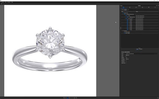 【keyshot9】珠宝渲染教程-钻石戒指