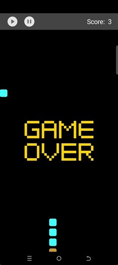 Tampilan Preview Game Ular (Snake Game) MIT App Inventor