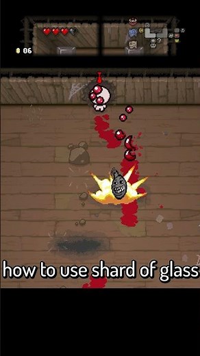 How to use shard of Glass #tboi #thebindingofisaac #bindingofisaac #repentance
