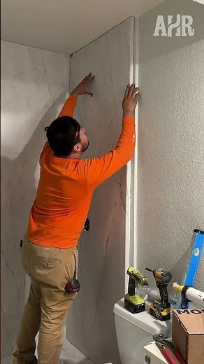 Composite Panels Install for Affordable Bathroom Remodel