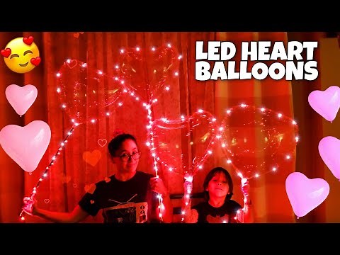 LED Heart BALLOONS FAIL! Inflating Our New Bobo Valentines Day CLEAR Balloons with Helium
