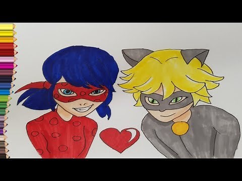 💙❤️💛 Miraculoasa BUBURUZA si Motan NOIR | Desene Animate Desenate si Colorate