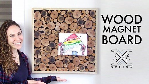 Transform your wall with wood magnets!