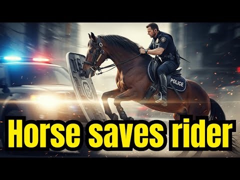 “The Police Horse Who Saved His Rider from Death”