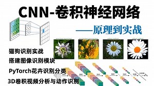 CNN从入门到起飞！计算机博士带你从零搭建CNN到图像识别实战，原理详解+代码复现，简直不要太透彻！（猫狗识别|花朵分类|3D视频分析与动作识别）