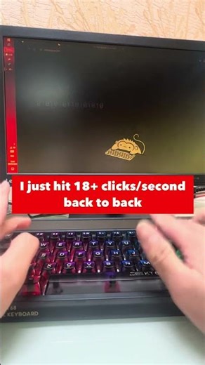 😱 I just hit 18+ clicks/sec back to back