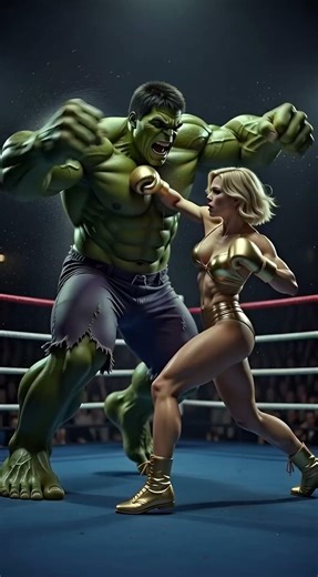 Muscular Blonde Superhero vs Hulk | Brutal Boxing Match | Ultimate Power Fight