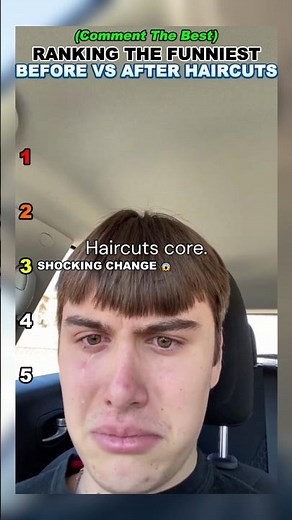Ranking The Funniest Before vs After Haircuts! 💇‍♂️💀 #haircut #fails #ranking #shorts