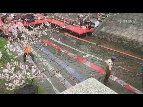 名古屋・黒川で友禅流し