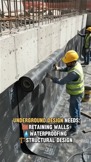 Underground Building Foundation Explained | Civil Engineering #shorts #construction