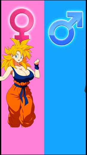 Dragon ball character in gender swap#dbz#shorts#anime