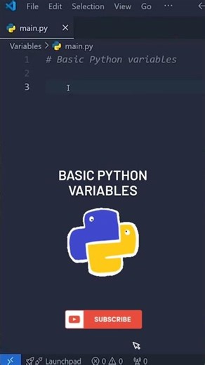 Basic Python variables #coding #ai #python #pythonprogramming #pythontutorial #pythonforbeginners