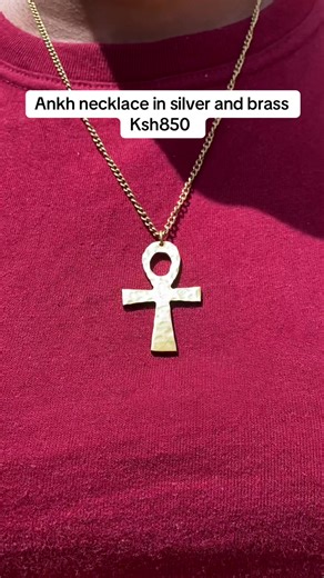For my Afrocentric lovers, we have the ankh necklace available in both silver and brass. Happy shopping. #jewelryinnairobi #ankhnecklace #jewelryplug #brassjewelry #afrocentricjewelryinkenya