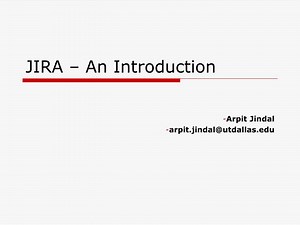 JIRA – An Introduction - SlideServe