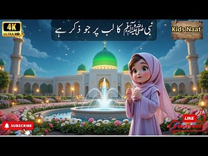 Nabi Ka Lab Par | 3D Animation For Kids | Beautiful Kids Naat 2025 | Latest Kalam | New Nasheed