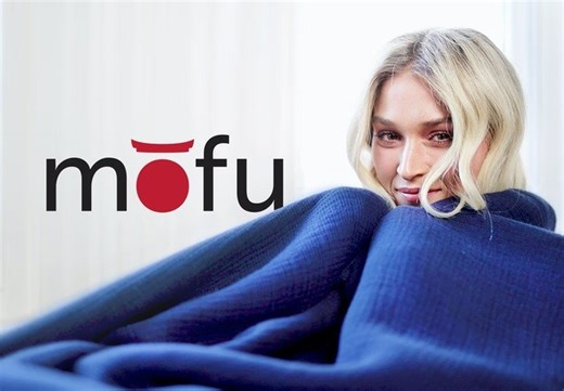 Mofu Japanese inspired blanket designed to reduce stress, increase relaxation and aid sleep
