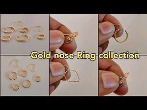 latest gold nose ring designs with price 2022/beautiful gold nose pins for women