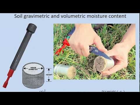 Gravimetric and volumetric moisture content