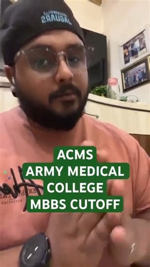 1.4K views | What Is the NEET Cutoff for ACMS Army Medical College...