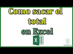 Como sacar el total en excel formula
