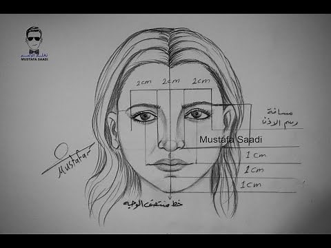 نسب الوجه تعلم رسم الوجه خطوة بخطوة للمبتدئين
