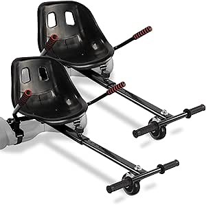 Hoverboard Seat Attachment Go-Kart Fits 6.5”/ 8”/ 10” Hoverboards, Hover Cart for Kids & Adults, Accessory for Self Balancing Scooter