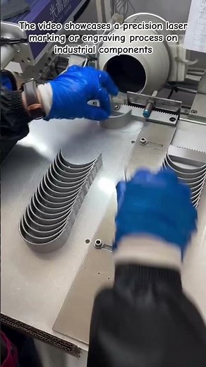 Industrial Fiber Laser Engraving: Automotive Parts Production #LaserMarking #Engineering #shorts