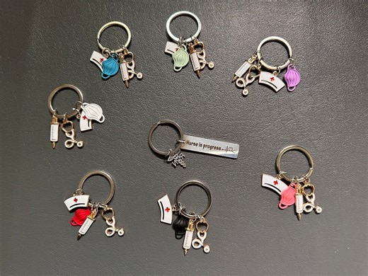 Nurse Keychain: Medical Charm Keyring, Appreciation Gift - Etsy