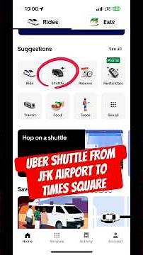 JFK Airport to Times Square ($25 Uber Shuttle)