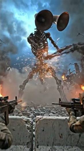 Siren head vs soldier, movie #makemefamous ￼￼￼