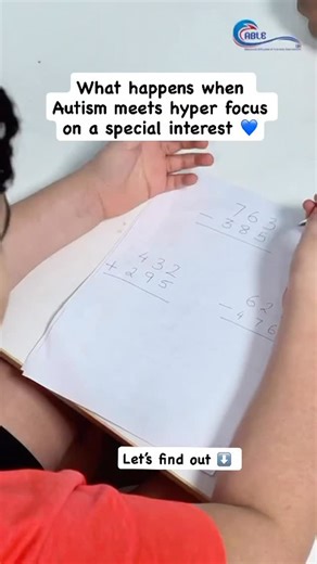 Research suggests some autistic individuals repurpose brain regions, like those typically used for face processing, for math-related tasks. While not all autistic people excel at math, these factors can lead to enhanced mathematical and logical abilities in many like for our kiddo here so let’s see how this works. Cognitive and brain differences- Brain organization: Studies show autistic individuals may have altered brain organization in areas like the ventral temporal-occipital cortex (VTOC), a