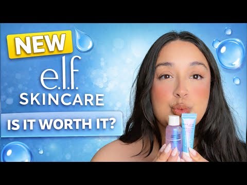 Trying the NEW e.l.f Skin Thirst Burst Dew-O Hydrating Skincare Set💧 First Impressions