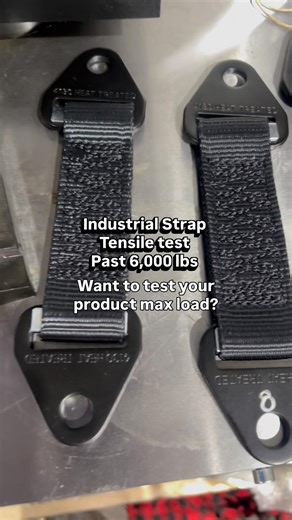 Industrial strap test on new Frank bacon tensile testing machine testing max load #machine
