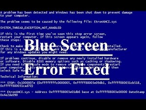 How to Fix Blue Screen Error windows xp/7/8 | 100% Working Solution in HINDI/URDU