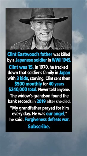 Forgiveness Defeats War: The Untold Clint Eastwood Story