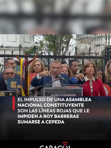 #EnRedes El candidato Roy Barreras aseguró que la crisis de la salud, la paz total, la crisis fiscal y el impulso de una Asamblea Nacional Constituyente son las líneas rojas que le impiden sumarse a Iván Cepeda en la primera vuelta. Lo haría en segunda vuelta, buscando un acuerdo con el petrismo. Información en Caracol.com.co #RoyBarreras #Elecciones2026 #IvánCepeda