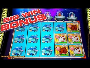 FULL SCREEN BIG WIN BONUS!!! MOOLAH - DJ CHICK-A SPIN Triple Blast From The Planet Moolah SLOTS