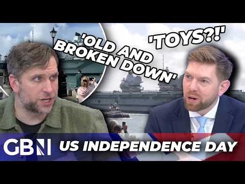‘You’ve GOT Trump derangement syndrome!’ | CLASH over Royal Navy joining US Independence Day