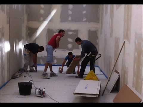 MONTAGE: Fermacell Estrich-Elemente, Trockenestrich, (FERMACELL Flooring Elements)