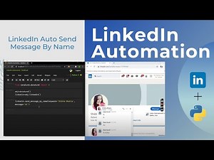 LinkedIn Auto Send Message By Name | LinkedIn Automation - Python,DataKund