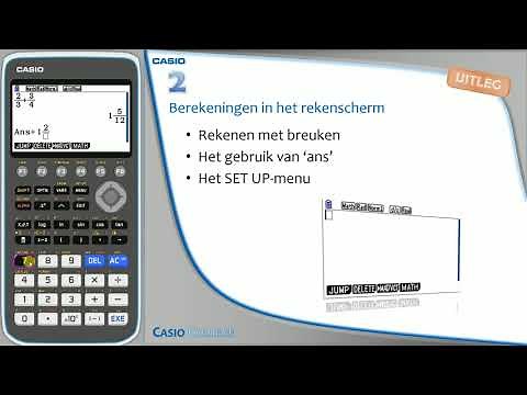 Casio fx-CG50 - Video 2 Berekeningen in het rekenscherm
