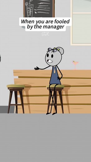 When you are fooled by the manager.😤😤 #animation #fyp #work #funny #manager | Tera Animation
