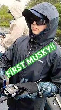 EPIC FIRST MUSKY CATCH! 🤯#fishing #muskie #muskyfishing #muskylures #first #takeakidfishing