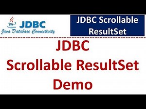 JDBC Scrollable ResultSet: Hands-On Demo