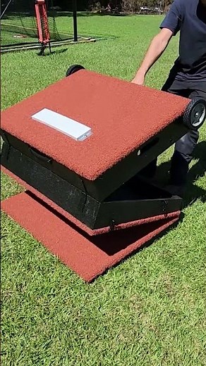Folding Pitchers Mound! #baseball #pitching #diy