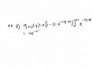 SOLVED:An engineer is creating a project scheduling program and recognizes that the taslks making up the project are not always completed on time. However, the completion proportien tends to be fairly high. To reflect this condition, he uses the pdf fY(y ; θ)=θy^θ-1, 0 ≤y ≤1, and 0<θwhere y is the proportion of the task completed. Suppose in his previous project, the proportion of tasks completed were 0.77,0.82,0.92,0.94, and 0.98. Estimate θ.